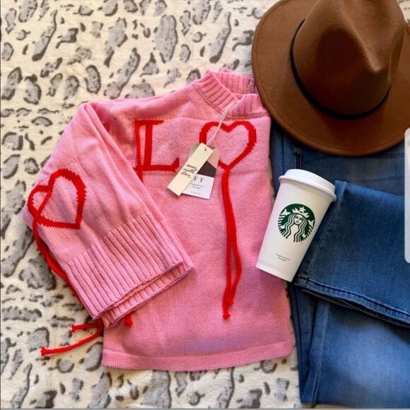 Love boho knit sweater NWT - Picture 3 of 4